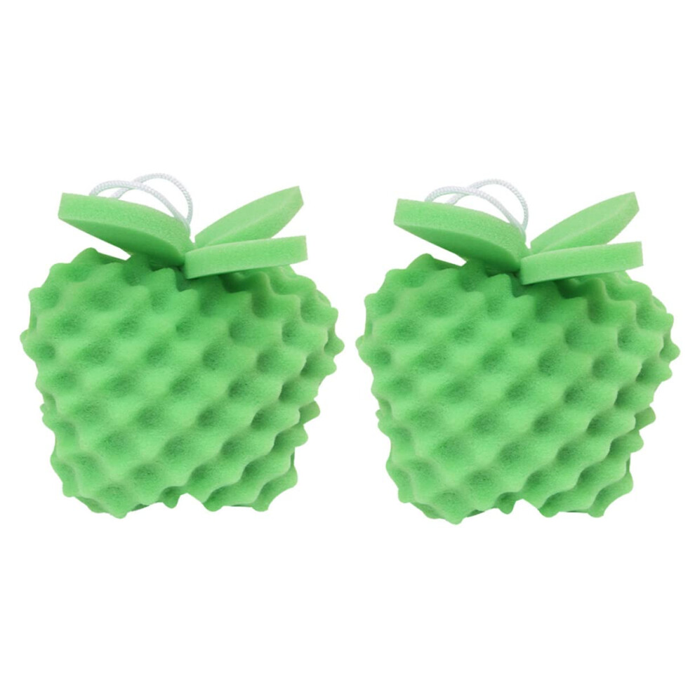 Bath Sponge with Fruit Design for Gentle Skin Exfoliation, Shower Loofah for Kids and Adults