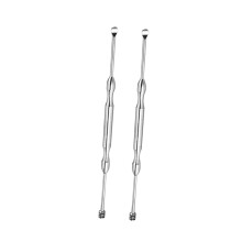 Ear Wax Removal Tool Set, Stainless Steel Spiral Cleaner with SkidProof Grip, 2pcs Reusable