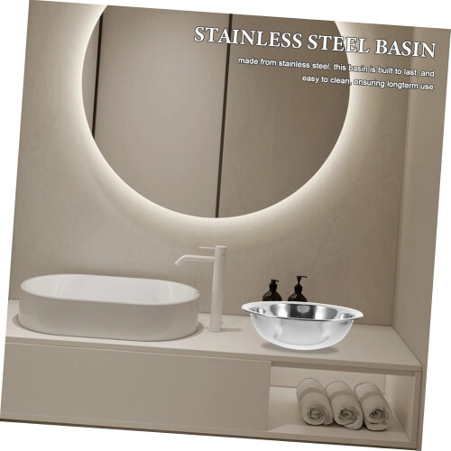 Stainless Steel Foot Bath Basin with Deep Soaking Capacity, RustResistant, MultiPurpose Use 1