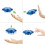 Flying UFO Toy with Gesture Control, LED Lights, 360 Hover, Safe Guard  Blue 4