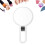 Lightweight And Compact Folding Makeup Mirror With Two-Sided Surface15X Magnification And Adjustable Handle For Versatile Beauty Care 5