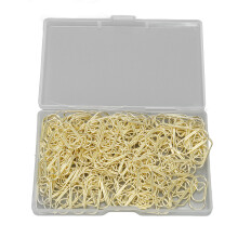 Pretty Design Heart Shaped Paper Clips, Cute Mini Gold Office Supplies with Strong Clamping Force, Smooth Surface for Document Organizer Wedding