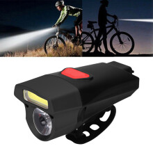 Long Working Time Rechargeable Bike Lights High Brightness LED Light Source USB Rechargeable Design Waterproof Adjustable Lighting Modes Safety