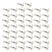 50Pcs Luminous Gourd Swivel Hook Line Splitter 8‑Shape, Small
