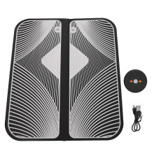 Electric Foot Stimulator Mat For Meridian Unblocking And Muscle Soreness Relief With Multi Functional EMS Technology Waterproof PU Leather Easy To