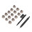 Magnet Design Hearing Aid Cleaning Brushes With Wax Loop Multi Function Cleaning Tool Battery Removal Soft Material Hearing Aid Maintenance Kit 6
