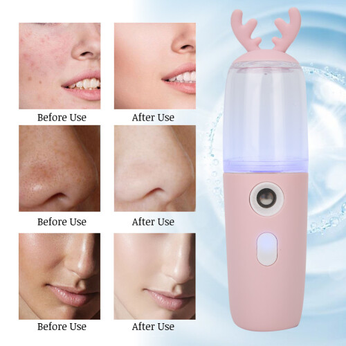 Φορητός νανο κύριος Rechargeable Makeup Device With Cool Mist Output Nano Face Steamer για να θρέψει το δέρμα USB 1