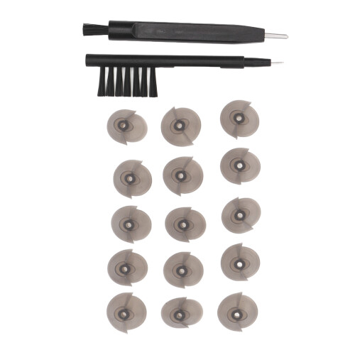 Magnet Design Hearing Aid Cleaning Brushes With Wax Loop Multi Function Cleaning Tool Battery Removal Soft Material Hearing Aid Maintenance Kit 1