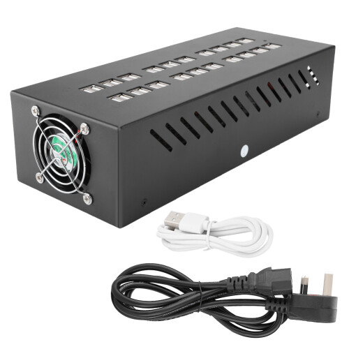 Σταθμός φόρτισης USB βιομηχανικής ισχύος, περίβλημα από κράμα αλουμινίου 40 θυρών,