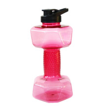 Dumbbell Water Bottle 2.2L Large Capacity Gym Workout Jug with Handle EcoFriendly PET Fitness Flask