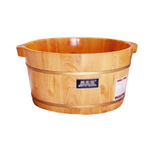 Wooden Foot Bath Bucket for Spa and Home with Heat Therapy, Round Soaking Tub for Relaxation