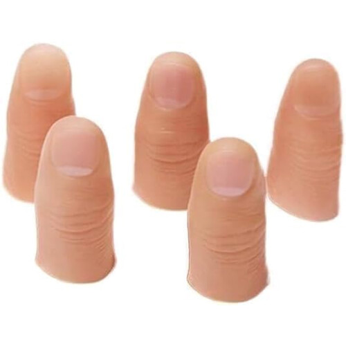 5Pcs Magic Trick Finger Tips Set for Magicians, Invisible Performance Design, Durable Reusable Props 1