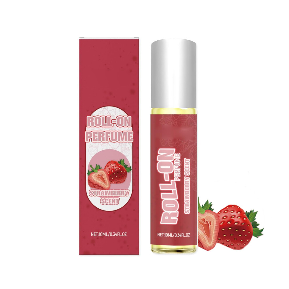 Light Women's Strawberry Roll On Perfume, Long Lasting Pheromone Fragrance, 10Ml Travel Size