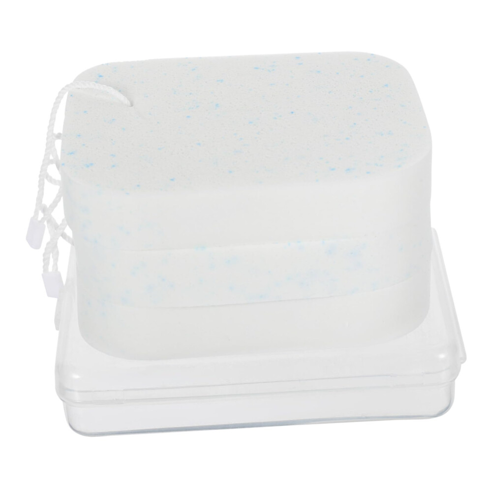 White Reusable Pva Face Cleansing Sponge Set For Gentle Daily Exfoliation And Makeup Removal