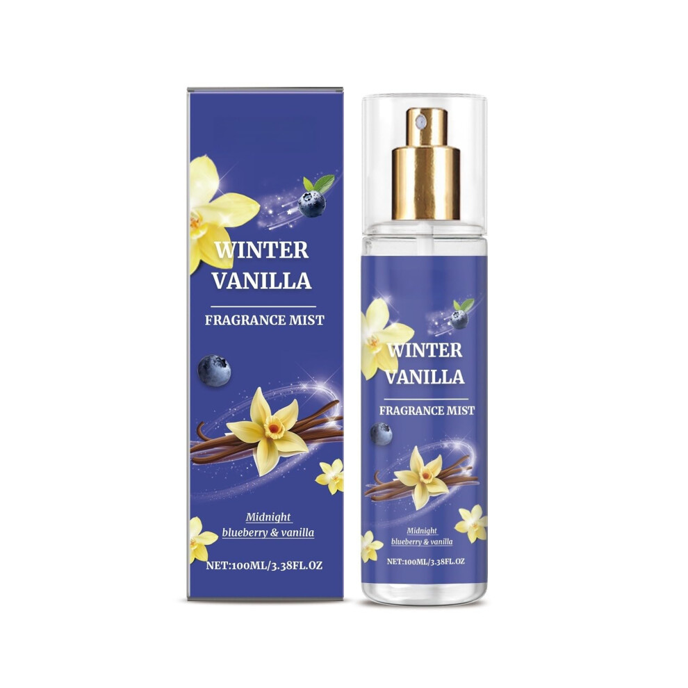 Vanilla Blueberry Eau de Toilette for Women, Long Lasting Fruity Floral Perfume, 100ML