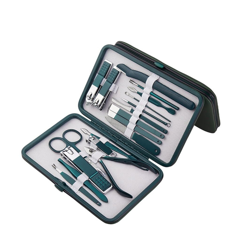 Nail Clipper Set Stainless Steel Manicure Pedicure Kit with Case for Precise Trimming