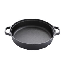 Cast Iron Griddle Pan PreSeasoned Large Dual Handle NonStick for Indoor Outdoor Cooking 13.78in