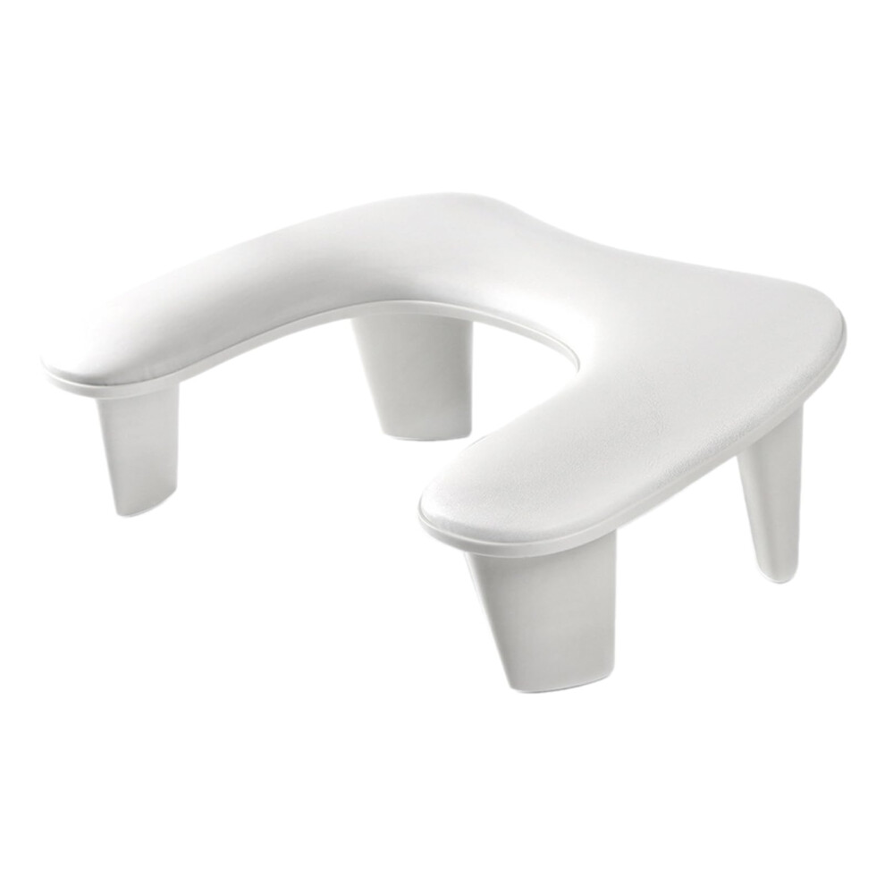 Manicure Hand Rest PU Leather UShaped Nail Arm Rest Ergonomic Cushion for Salon and Home