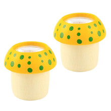 2PCS Wooden Mushroom Kaleidoscope Toy for Kids Educational Colorful Visual Gift Lightweight Handheld Design