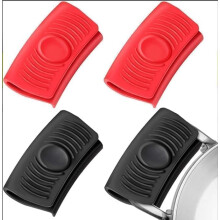 Silicone Pot Handle Holder and Cast Iron Skillet Handle Cover, Heat Resistant NonSlip Grip, 2 Pairs