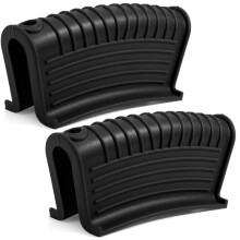2 Pack Cast Iron Skillet Handle Cover – Heat Resistant Silicone Pan Grip Holder, NonSlip, Black