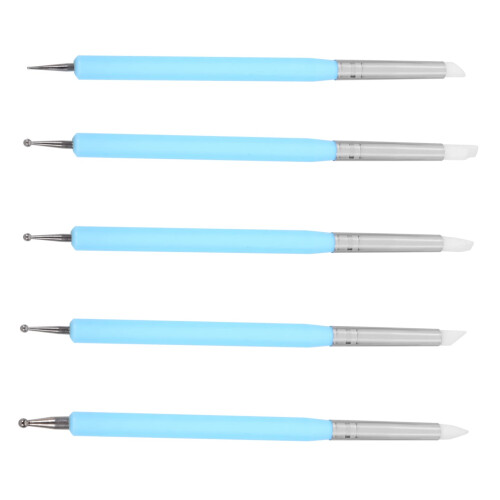 Double Ended Nail Art Pen Set with Precision Tips, Professional Manicure Brush Kit