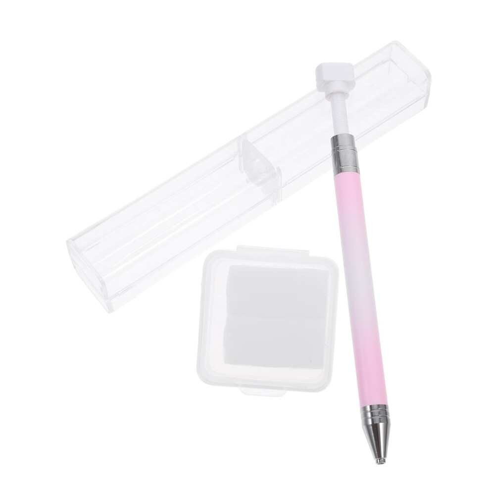 Refillable Nail Art Rhinestone Picker Pen with Ergonomic Grip and Wax Tip for Precision Gem Placement