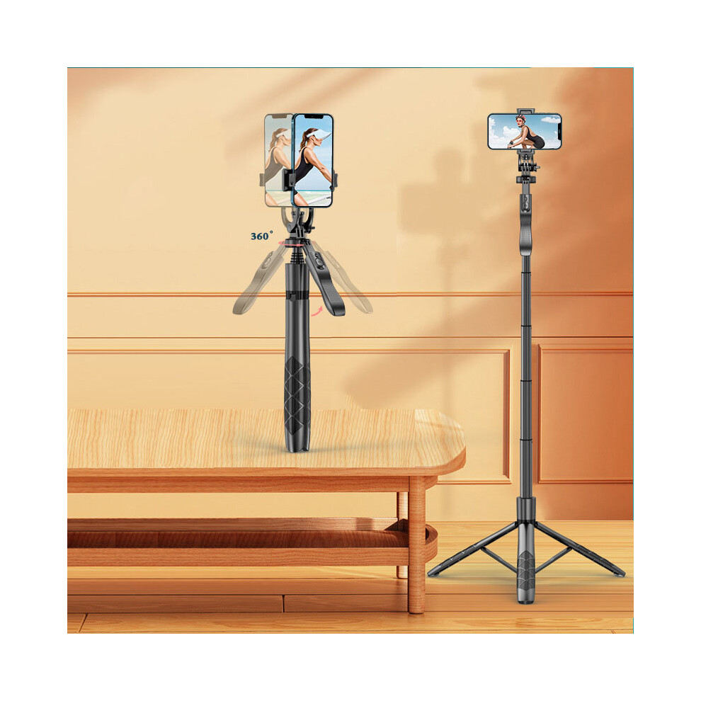 Bluetooth Selfie Stick Tripod For Video & Live Streaming, L16, Stainless Steel Light 9341383456154
