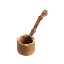 Wooden Water Ladle Long Handle Japanese Tea Ceremony Scoop Handmade Smooth Surface MultiFunctional