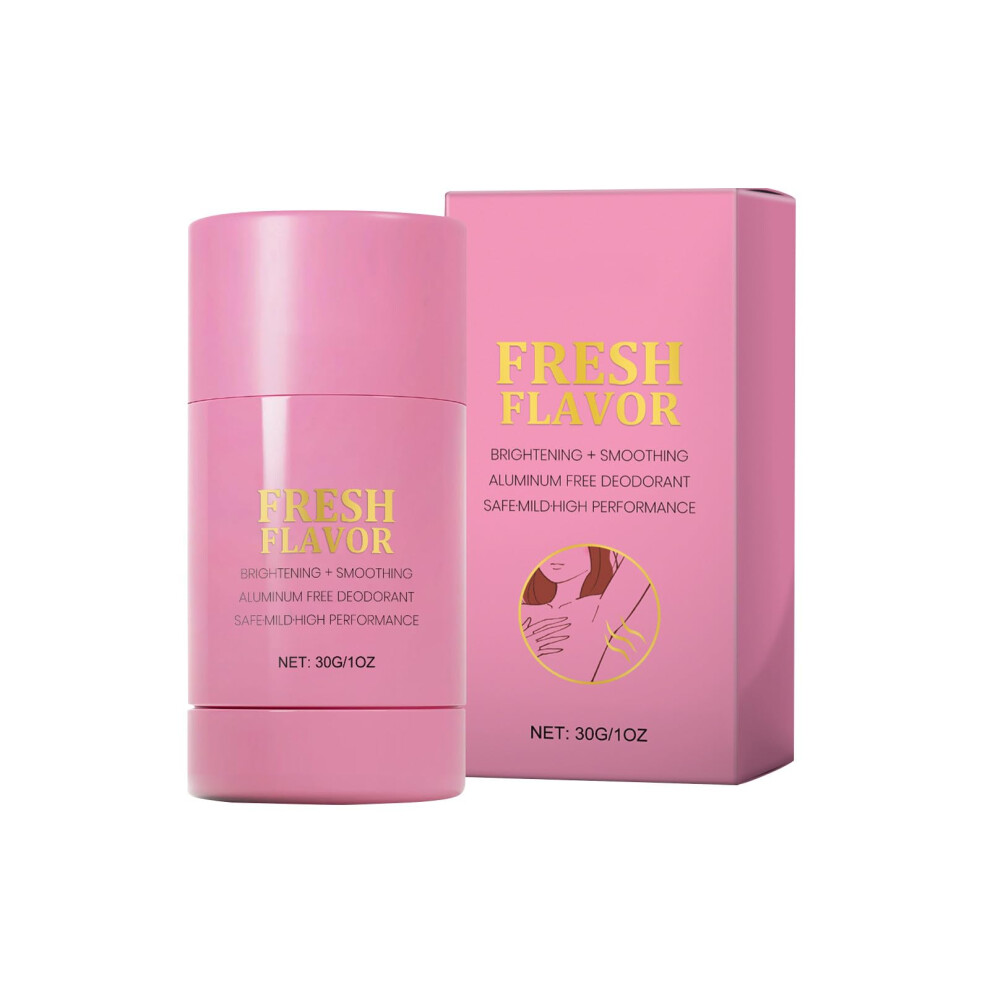 Pink Natural Aluminum Deodorant Stick 30G For Sensitive Skin Longlasting Odor Protection