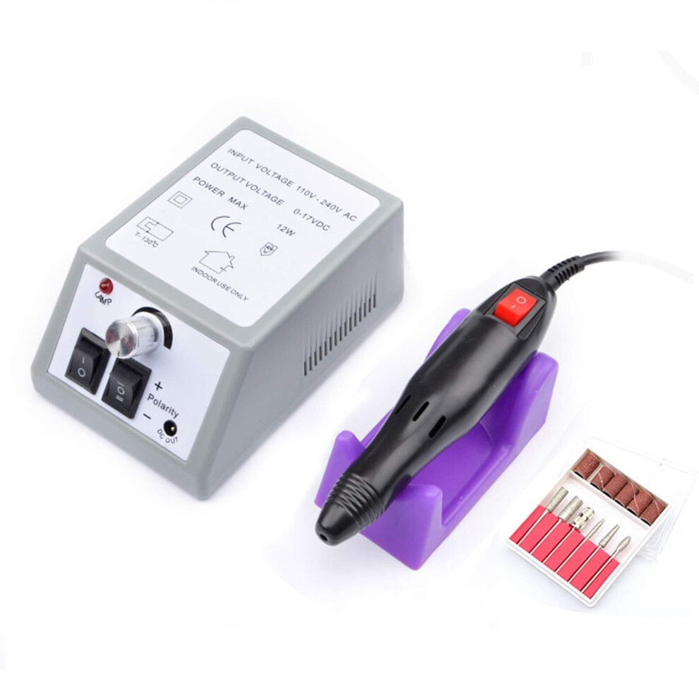 Electric Nail Drill 20000 RPM, Professional Nail File for Acrylic and Gel Nails with 4 Bits