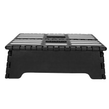 Lett sammenleggbar plastkrakk med sklisikker overflate Slitesterk konstruksjon Bærbar krakk Plassbesparende design Ergonomisk håndtak Robust