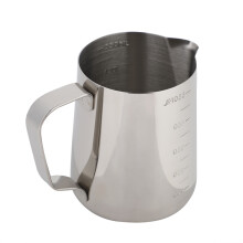 Carafă de cafea cu abur, ulcior de spumare a laptelui din oțel inoxidabil, ceașcă de espresso, dimensiune portabilă, mătăsoasă, lapte cu