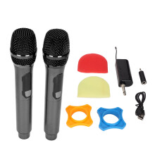 Unidirectional Microphone Wireless Microphones Metal Dynamic Microphone System Rechargeable Receiver Signal Stability Anti Howling Anti Jamming Long