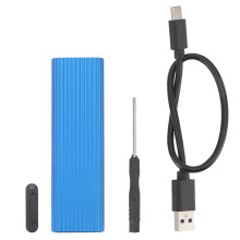 Case Adaptador NVMe SSD Compacto e Portátil, USB-C para M.2, Sem Ferramentas, Gabinete Externo, Transmissão de Alta Velocidade, Estável e Durável