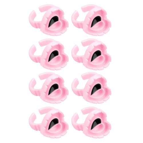Glue Ring For Lash Extensions Flexible Ring Adjustable Size Safe Material Disposable Glue Holder Durable Plastic Time Saving Professional Eyelash Tool 1