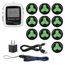 Long Range Wireless Pager System With Vibration Ringing Multiline Display Durable Waterproof Build Rechargeable Battery With15Days Standby
