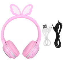 Căști Bluetooth fără fir pentru copii, cu limitator de volum, microfon încorporat și structură pliabilă, sunet stereo HD, compatibilitate