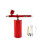 Professional Wireless Airbrush Kit with Compressor, Adjustable Spray Pattern, Red for Makeup and Crafts 1