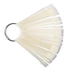 50pcs FanShaped Nail Display Sticks for Vibrant Polish Swatches and Professional Nail Art Training