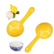 2Pcs Yellow Half Round Nonstick Sushi Rice Paddle and Rice Ball Mold for Home and Restaurant