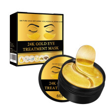 24K Gold Under Eye Patches with Collagen and Hyaluronic Acid, AntiAging Eye Mask, 60 Pieces
