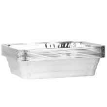 Aluminum Baking Pans Pack of 10 for Even Heat Roasting and Baking, Heavy Duty Disposable