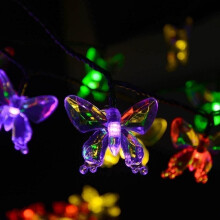 Solar String Lights Outdoor LED Rope Lights 30 LED 21ft Waterproof Warm Glow for Garden Patio