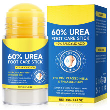 60% Urea Foot Cream and Salicylic Acid Stick for Cracked Heel , Deep Hydration, 1 Pack