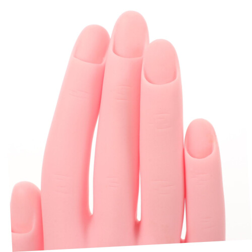 Nail Practice Hand with Fully Flexible Fingers and Realistic Texture for Manicure Training 1