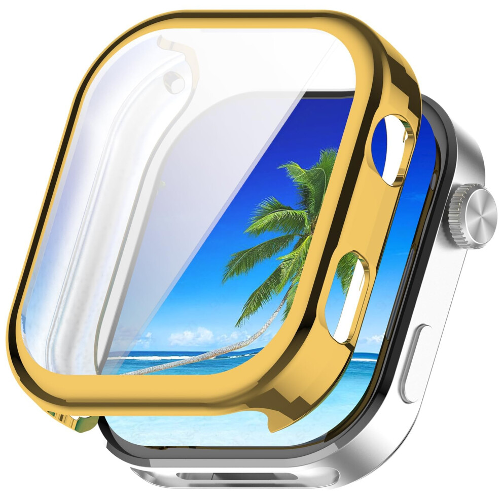 Case With Screen Protector For Redmi Watch 6, Tpu Shockproof Scratch Resistant Cover Gold 9113335781917
