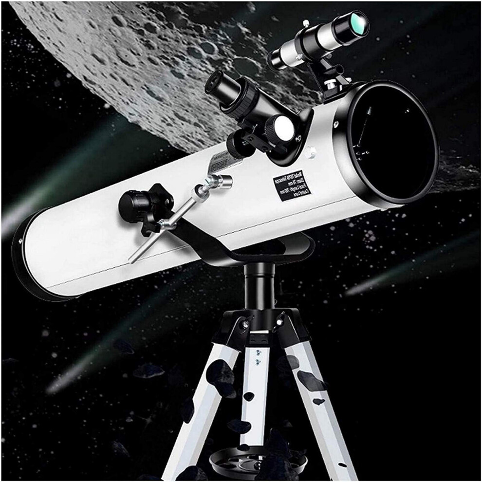 114mm Reflector Telescope for Beginners with 700mm Focal Length, Coated Glass Optics and Aluminum Tripod-image-OPC-PRCH9CQ-NEW