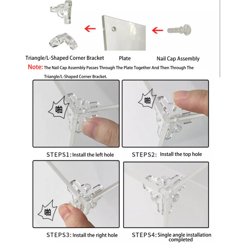 Acrylic Display Case for  72042 Castle Model, Clear Dustproof Protective Enclosure, Tool Assembly 2