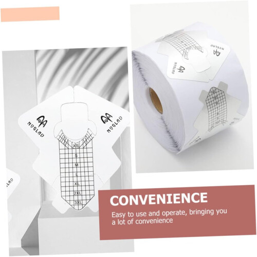 1 Roll Foil Nail Extension Stickers Nail Forms for Art Salons Manicure Guide Tool Ref: 7577 2
